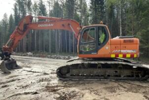 Doosan DX 180 LC super long track