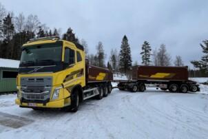 Volvo FH540 8x4 Tridem, Jyki 5-aks 76tn yhdistelmä