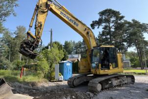 Komatsu PC228 USLC-11 3D-laitteilla