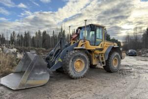 Volvo L120F + Leica3D + vaaka + rasvari